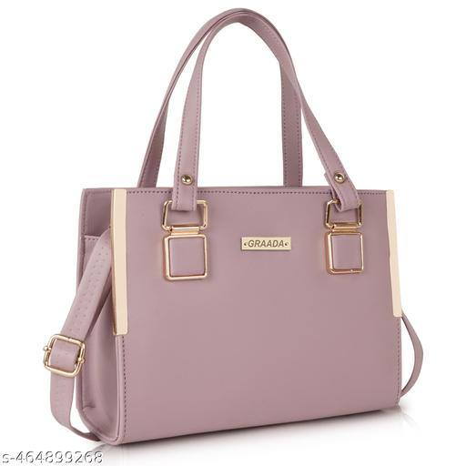 GRAADA Synthetic Leather Casual Design Shoulder Crossbody Handbag For Women