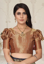 jacquard patola saree with brocade blouse