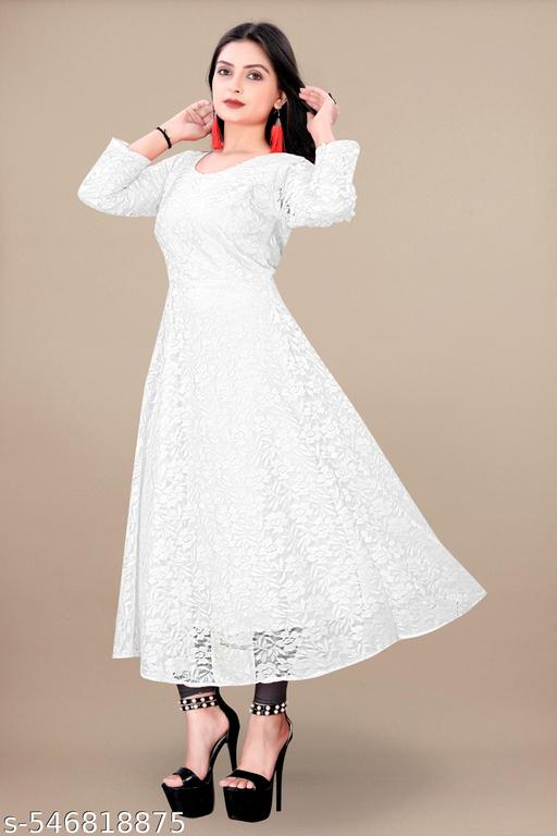 Classic Net Gown For Women And Girls