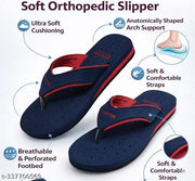 Aaksu DOCTOR soft Slipper ORTHO  COMFY  Women's Diabetic & Orthopedic Light Weight Slippers FlipFlops blue red