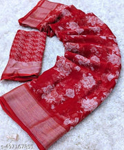 TRENDY NEW CHIFFON PRINTED SAREE