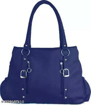 Beautiful Women's Maroon Canvas & Leather Handbag