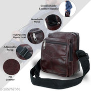 Casual Crossbody Synthetic Leather Men Sling Bag/Shoulder Bag for Men/Travel Bag/Cross Body Bag/Office Business Bag/Messenger Bag/Stylish Sling Bag for Men