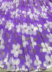 Trendy Womens Georgette Printed Saree with blouse.