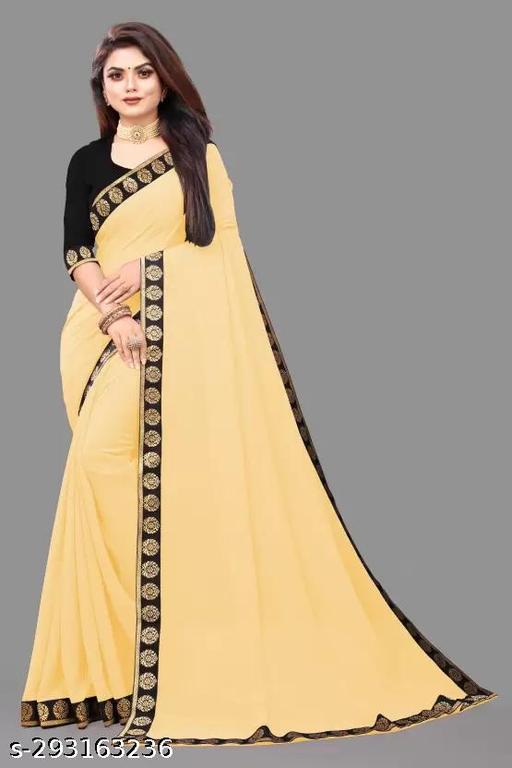 Gucci New Treanding Plain Georgette Saree For Partywear