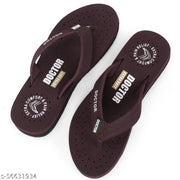 DOCTOR EXTRA SOFT 3-D-16-FeeLGooD-Brown Women's Orthopaedic Diabetic Comfort Daily Use Slippers & Flipflops