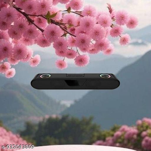 Portable Bluetooth Speaker, 16 Watts, Upto 8h Backup, Dual Drivers + Dual Passive Radiators, Call Function, Bluetooth v5.3 | USB | mSD| AUX, TWS, RGB LED