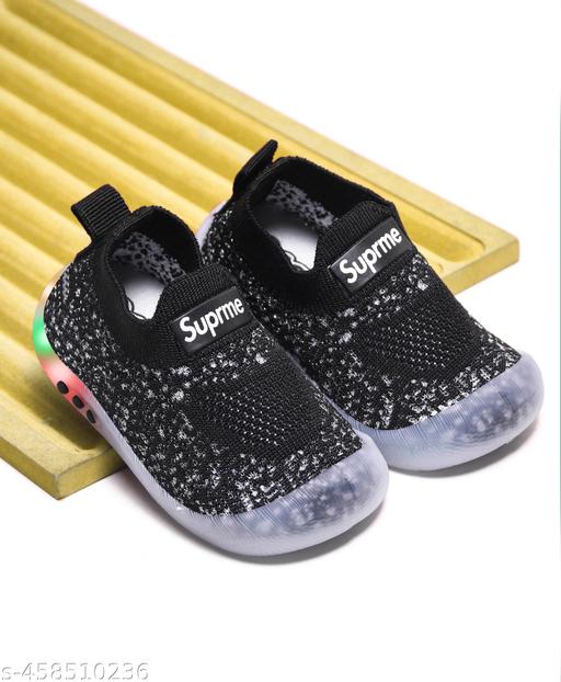 KATS Kids baby boys and baby girls Led Light casual Shoes-Black(6 Month to 24 Months)