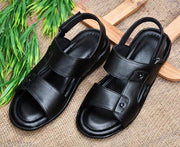 MOSHTO MEN Black Brown  sandal for men