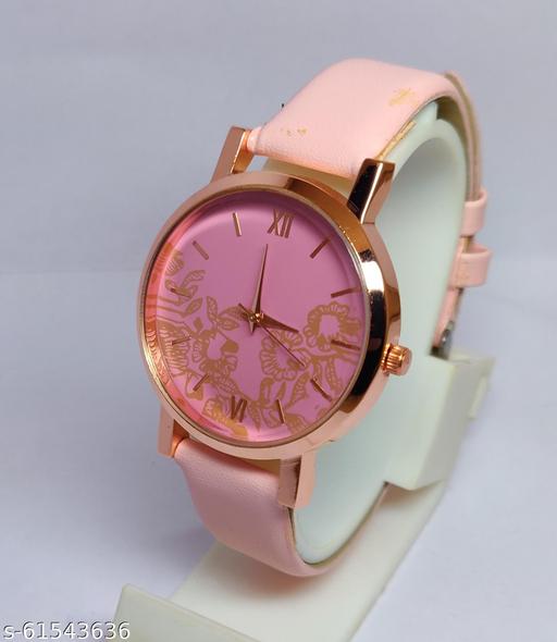 New Flower Designer Best Quality Leather Belt Analog Watches for Women