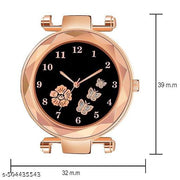 Maune Hub Stainless Steel Analog Magnet Watch For Girls And Women