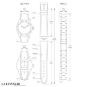 Black Plain 22mm Blue Plain 22mm Genuine leather Strap For Watch and Smart Watch for All 22mm Combo of 2