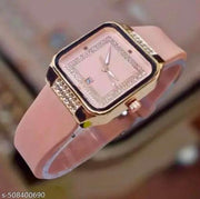 S K Enterprise popular trending pink rubber strap analog watch for women