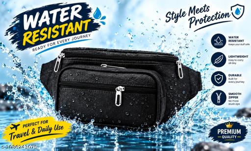 Men’s Premium Multi-Pocket Waist Bag | Crossbody Belt Bag | Travel & Daily Use