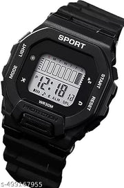Sport Digital Square Dial Multifunction Working Like Alarm,Day&Date,LED,Stop Watch,24h Time Display Water&Shock Resistance Watch for Boys