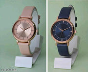 Best Quality Royal Embossed Designer Shine Round Dial with Slim Fit Attractive Leather Belt Analog Watches for women analog watches for girls analog watches for ladies analog watches Pack of 1