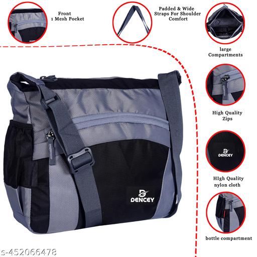 Black Men & Women Sling Bag - Medium Cross Body Messenger Sling Bag for Men & Women Messenger Bag