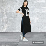 01 PRINTED KURTI BLACK