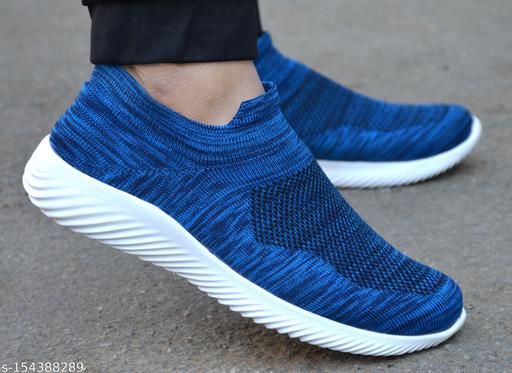 Men's Blue Mesh Running Sport Shoes