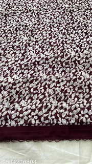 Georgette Printed Saree(With Dori Border)