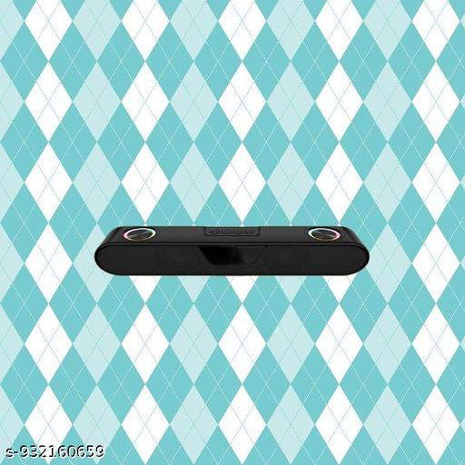 Portable Bluetooth Speaker, 10 Watts, Upto 8h Backup, Dual Drivers + Dual Passive Radiators, Call Function, Bluetooth v5.3 | USB | mSD| AUX, TWS, RGB LED
