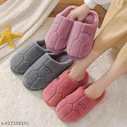 Winter Women House Slippers Faux Fur Fashion Warm Shoes Woman Slip on Flats Female Slides Puffer cozy home furry slippers || Flip flops || Carpet slippers || slippers for women and Girls ||