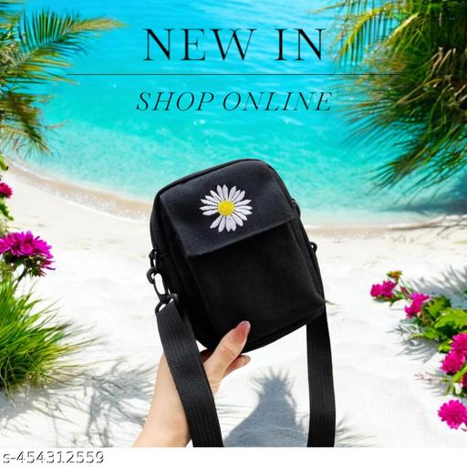 MessengerBag-Black Sling Bag  (Black, 1.5 L)