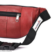 K London Real Leather Unisex Fanny waist bag With Adjustable Strap With Buckle Closure