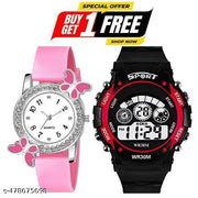 special combo offer || buy 1 get 1 free || Buy sport watch and get analog watch for girls free .| Digital Watch for Kids | Boys & Girls Digital Watch | Best Return Gift | Combo Pack Digital Watch |