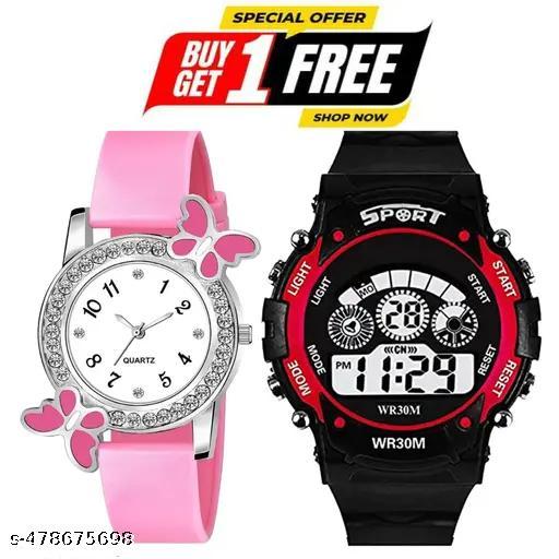 special combo offer || buy 1 get 1 free || Buy sport watch and get analog watch for girls free .| Digital Watch for Kids | Boys & Girls Digital Watch | Best Return Gift | Combo Pack Digital Watch |