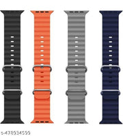 Black Orange grey blue strap pack of 4