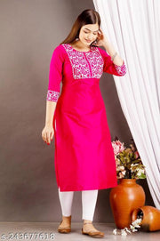 Neha Attractive Women Embroidery Straight Kurta for women