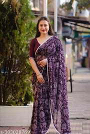 Chiffon Saree New Collection