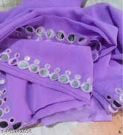 NEW FENCY GEORGETTE CUT WORK SAREE