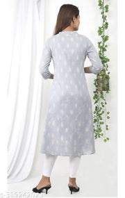 Cotton slub Digital  Print Anarkali Kurti  For Women