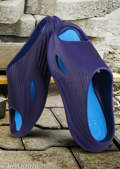 Bersache  Lightweight Stylish SLIDERS With High Quality Sole For Men (Blue-6150)
