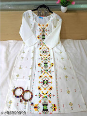 Polyster/Crepe fabric-Premium Kurti For Women