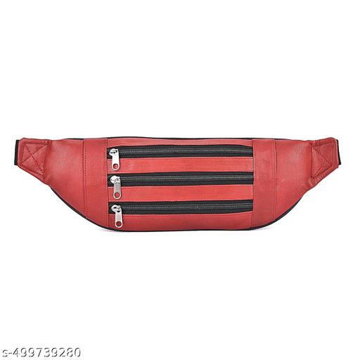 K London Real Leather Unisex Fanny waist bag With Adjustable Strap With Buckle Closure
