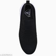 Sports Running, Walking & Gym with Casual Lace-Up Shoes for Men's & Boy's (Black)