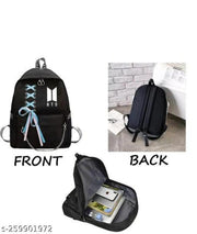 ARK  FASHION GIRLS SCHOOL&COLLEGE I LOVE BTS BACKPACK BLACK