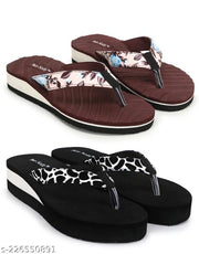 Two Soft Comfortable & Stylish Women's Daily Use Slipper/Flipflop for Women & Girls Combo of 2