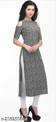 Polyster/Crepe fabric-Beautyfull kurti for women