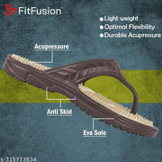 FitFusion Accupressure Slipper for Men Extra Soft and Outdoor Mens Flip Flop and Slide