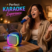 DPM Portable Sound Speaker with Mic, RGB Lights, AUX Support