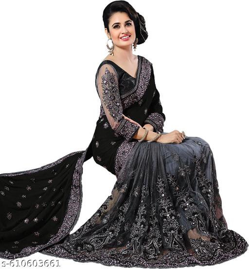 Bollywood desinger  Flared Embroidered indian Party wear saree