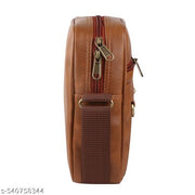 Fashion Twist  Stylish Fancy CrossBody  Sling Bags DS CROCO TAN