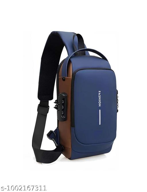 Smart Cross Body Bag with USB Port and Secure Anti-theft Lock.