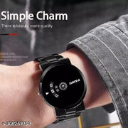 Best Quality Ethnic Designer Shine Round Dial with Slim Fit Analog Watches for Men and Boys Rubber belt