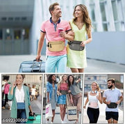 WONDERFUL Hidden Waist Bag Hidden Waist Bag Secure Travel  Belt Undercover Hidden RFID Blocking Wallet Anti Theft Passport Wallets for Men & Women Waist Pouch Purse Travel Accessories
