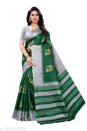 Art Silk Green Saree